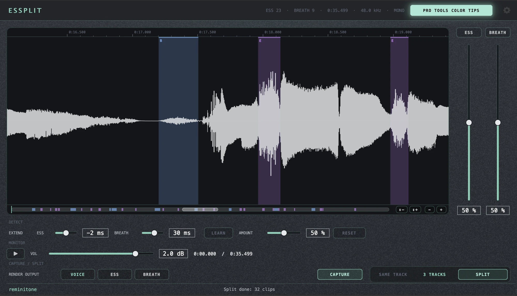 ESSPLIT plugin interface